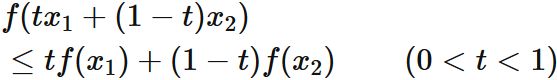 下に凸な関数