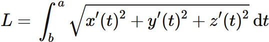 パラメータ曲線の長さ