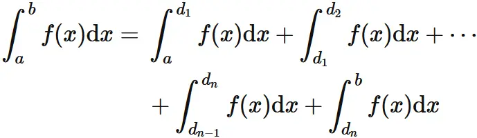 区分的な関数の積分