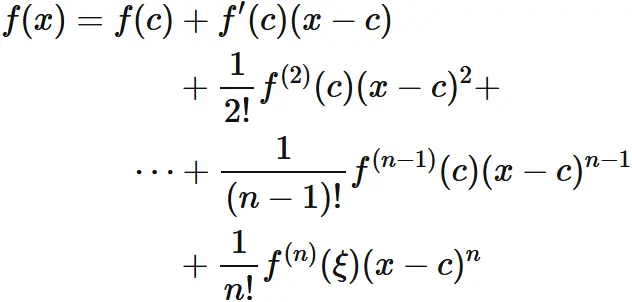 テイラーの定理