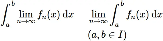 積分と極限の交換