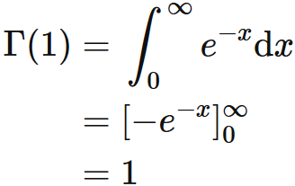 ガンマ関数の1