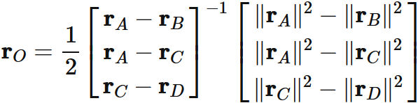四面体の外接球の中心