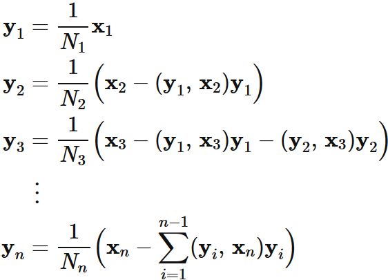 グラムシュミット直交化