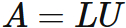 LU分解