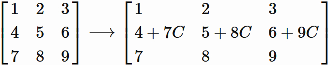 行を定数倍する