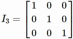 単位行列の例