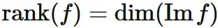 線形写像のランク