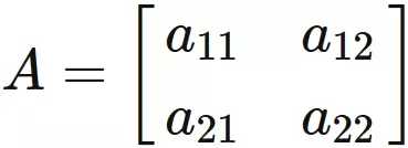2次の正方行列