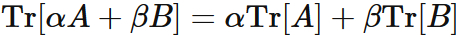 トレースの線形性