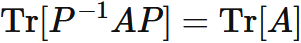 トレースの相似変換不変性