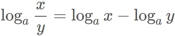 分数の対数関数