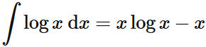 対数関数の積分