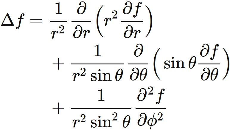 極座標のラプラシアン
