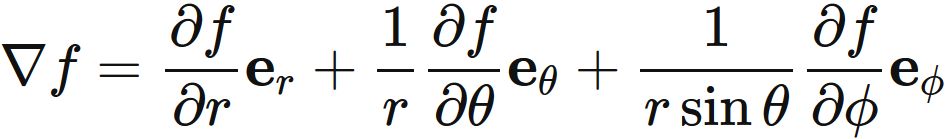 極座標系の勾配
