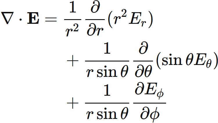 極座標系の発散