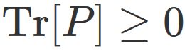半正定値行列のトレース