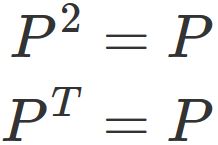射影行列の定義