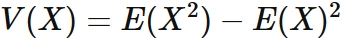 分散と二乗期待値の関係