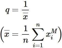 幾何分布の最尤推定値