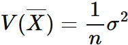 標本平均の分散