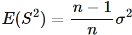 標本分散の期待値