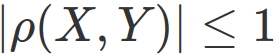 相関係数の絶対値は1以下