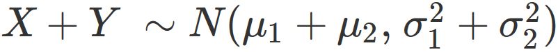 和に関する正規分布の再生性