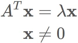 転置行列の固有値