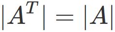 転置行列の行列式